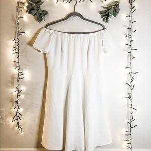 Off the shoulder White Dress